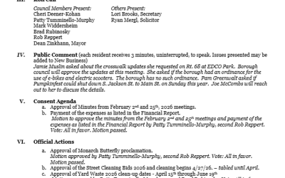 Meeting Minutes – September 9, 2026